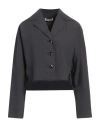 Low Classic Woman Shirt Charcoal Size M Cotton In Grey