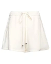Low Classic Woman Shorts & Bermuda Shorts Cream Size L Polyester