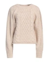 Low Classic Woman Sweater Beige Size S Nylon, Alpaca Wool, Acrylic, Merino Wool In Beige
