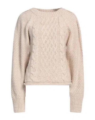 Low Classic Woman Sweater Beige Size S Nylon, Alpaca Wool, Acrylic, Merino Wool