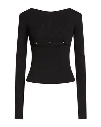 Low Classic Woman Sweater Black Size M Rayon, Nylon