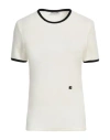Low Classic Woman Sweater Ivory Size M Wool, Polyester, Polyamide, Cotton In White