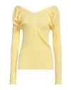 Low Classic Woman Sweater Yellow Size Onesize Rayon, Nylon In Yellow