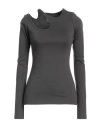Low Classic Cut-out Detail Top In Grey