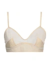 Low Classic Woman Top Beige Size L Polyester, Nylon In Beige