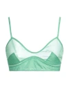 Low Classic Woman Top Green Size L Polyester, Nylon