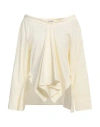 Low Classic Woman Top Ivory Size M Cotton In White