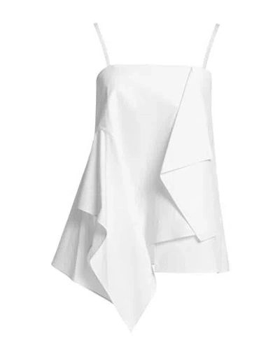 Low Classic Woman Top Ivory Size M Cotton In White