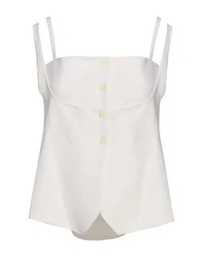 Low Classic Woman Top Ivory Size M Wool, Polyester, Polyurethane In White