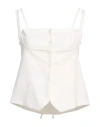 Low Classic Woman Top Ivory Size M Wool, Polyester, Polyurethane In White