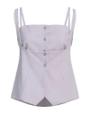 Low Classic Woman Top Lilac Size M Wool, Polyester, Polyurethane In Purple