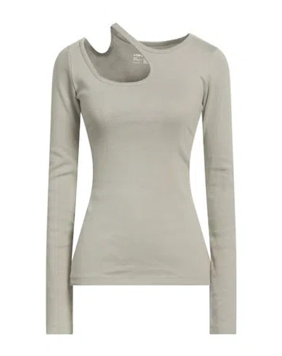 Low Classic Woman T-shirt Grey Size Xs/s Cotton, Elastane In Gray