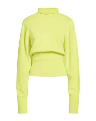 Low Classic Woman Turtleneck Lime Green Size M Wool, Cashmere