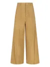 Low Classic Wool And Alpaca Blend Trousers In Gold