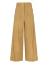 Low Classic Wool And Alpaca Blend Trousers In Brown
