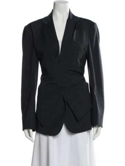 Pre-owned Low Classic Wool Blazer In Blue