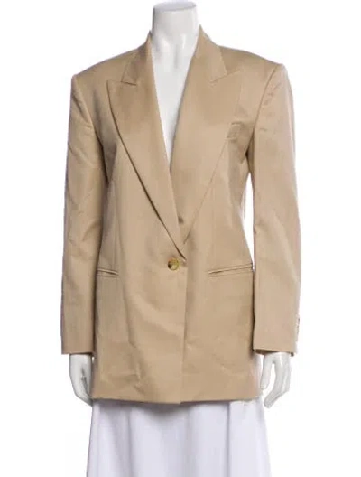 Pre-owned Low Classic Wool Blazer In Brown