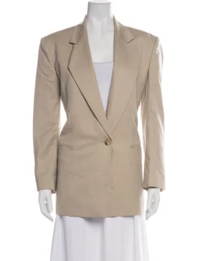 Pre-owned Low Classic Wool Blazer In Brown