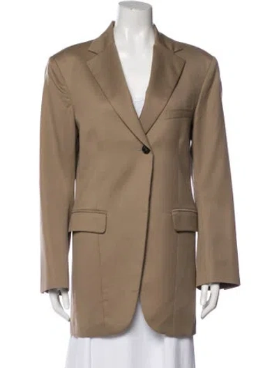 Pre-owned Low Classic Wool Blazer In Neutral
