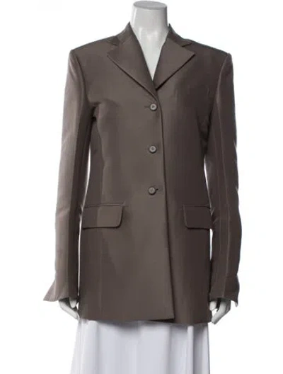Pre-owned Low Classic Wool Coat W/ Tags In Brown