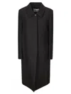 Low Classic Wool Coat With Hidden Closure