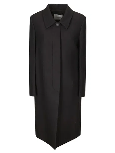 Low Classic Wool Coat With Hidden Closure