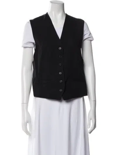 Pre-owned Low Classic Wool Vest In Gray