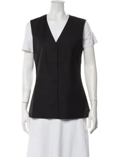 Pre-owned Low Classic Wool Vest In Grey