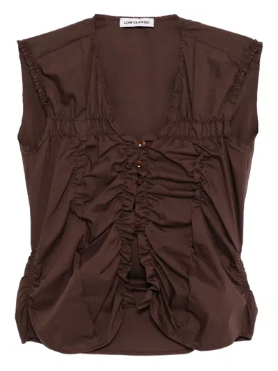 Low Classic Wrinkle Shirt In Brown