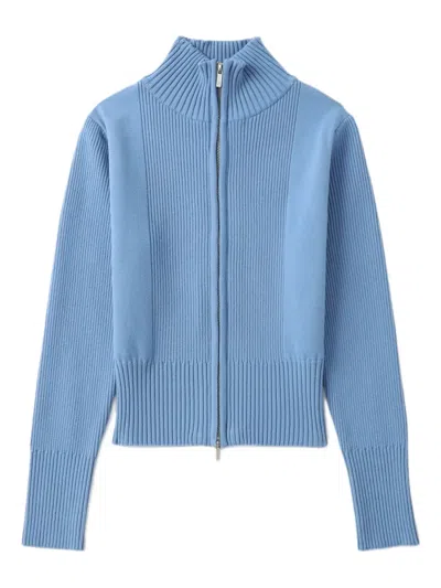 Low Classic Zip-up Ribbed-knit Cardigan