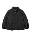 Low Classic Zippered Down Jacket In Black