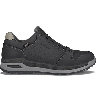 Pre-owned Lowa 3108130937 Men's Locarno Gtx Lo Anthracite Wide Everyday Sneaker Shoes In Gray