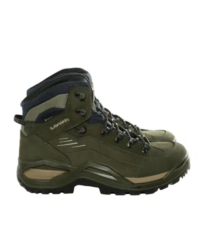 Lowa Logo Hiking Boots In Green