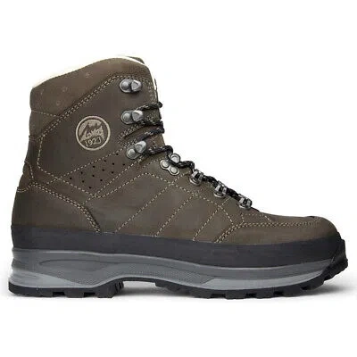 Pre-owned Lowa Mens Boots Trekker Lace-up Hiking Trekking Outdoor Nubuck Leather In Slate