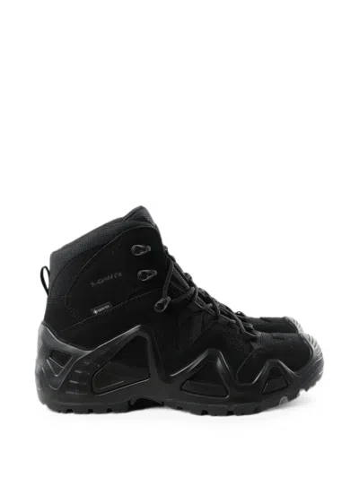 Lowa Panelled Ankle Boots In Black