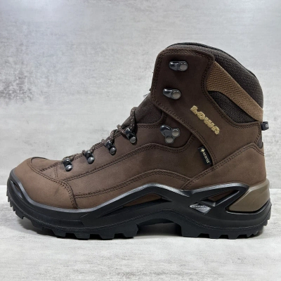 Pre-owned Lowa Renegade Gtx Gore-tex Waterproof Mid Hiking Boots - Men's Size 10.5 - Brown