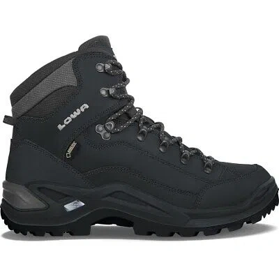 Pre-owned Lowa Shoes Trekking Men  Renegade Gtx Mid 3109450998 Black