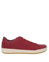 Lowa Woman Sneakers Brick Size 8.5 Soft Leather, Textile Fibers In Red