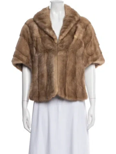 Pre-owned Lowenthal Furriers Mink Fur Jacket In Neutral