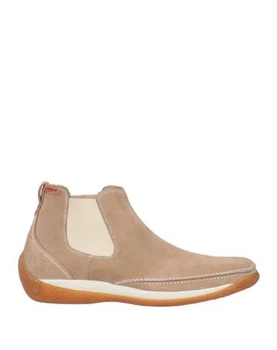 Lo.white Lo. White Man Ankle Boots Taupe Size 10.5 Leather In Gray