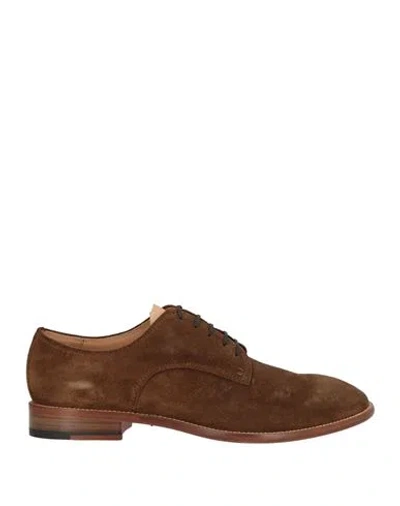 Lo.white Lo. White Man Lace-up Shoes Brown Size 7 Leather