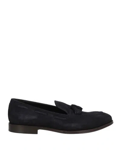 Lo.white Lo. White Man Loafers Midnight Blue Size 11 Leather