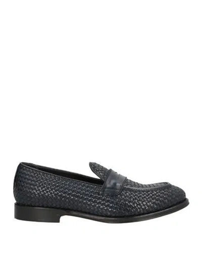 Lo.white Lo. White Man Loafers Midnight Blue Size 8 Leather