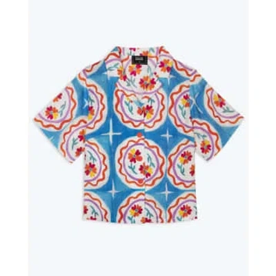 Lowie Plate Print Shirt In Blue