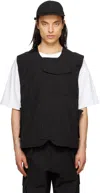 Lownn Black Utility Vest In Black