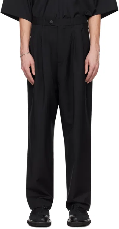 Lownn Black Wide Trousers