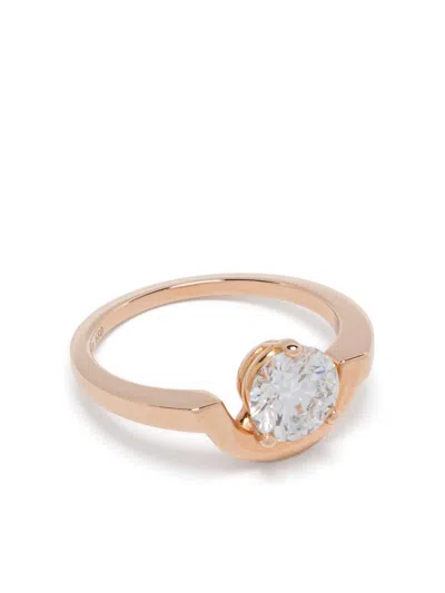 Loyal.e Paris 18k Rose Gold Intrépide Petit Diamond Ring