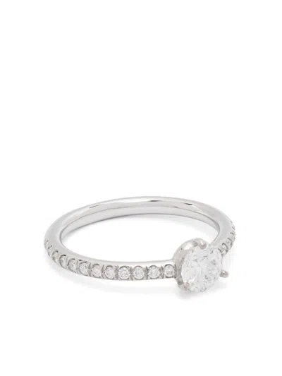 Loyal.e Paris 18k White Gold Absolu.e Diamond Ring In Metallic