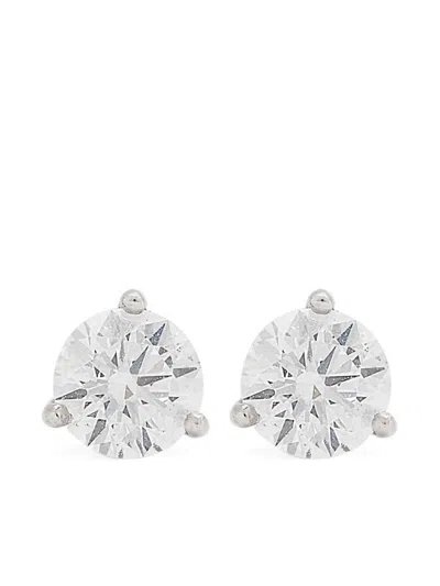 Loyal.e Paris 18k White Gold Pur.e Stud Earrings In Metallic