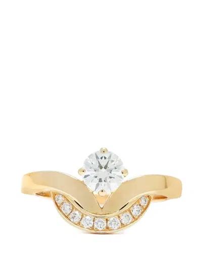 Loyal.e Paris Emblème Diamond Ring In Gold